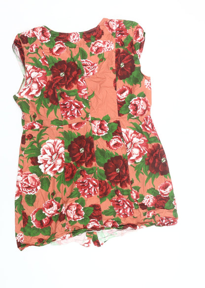 ASOS Design Women’s Multicoloured Floral Shift Dress Size 18