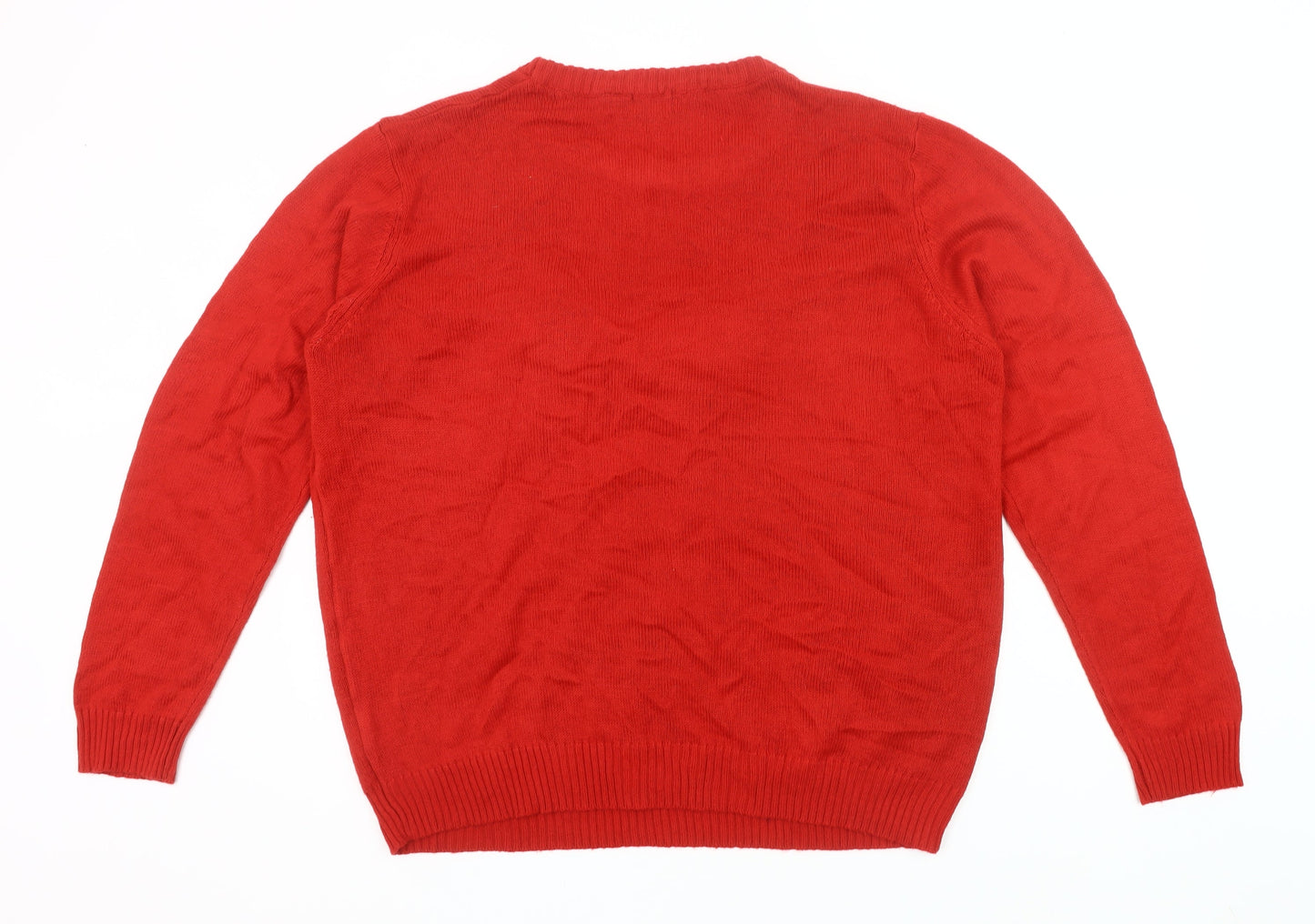 Avenue Collection Mens Red XL Christmas Jumper Pullover Knit