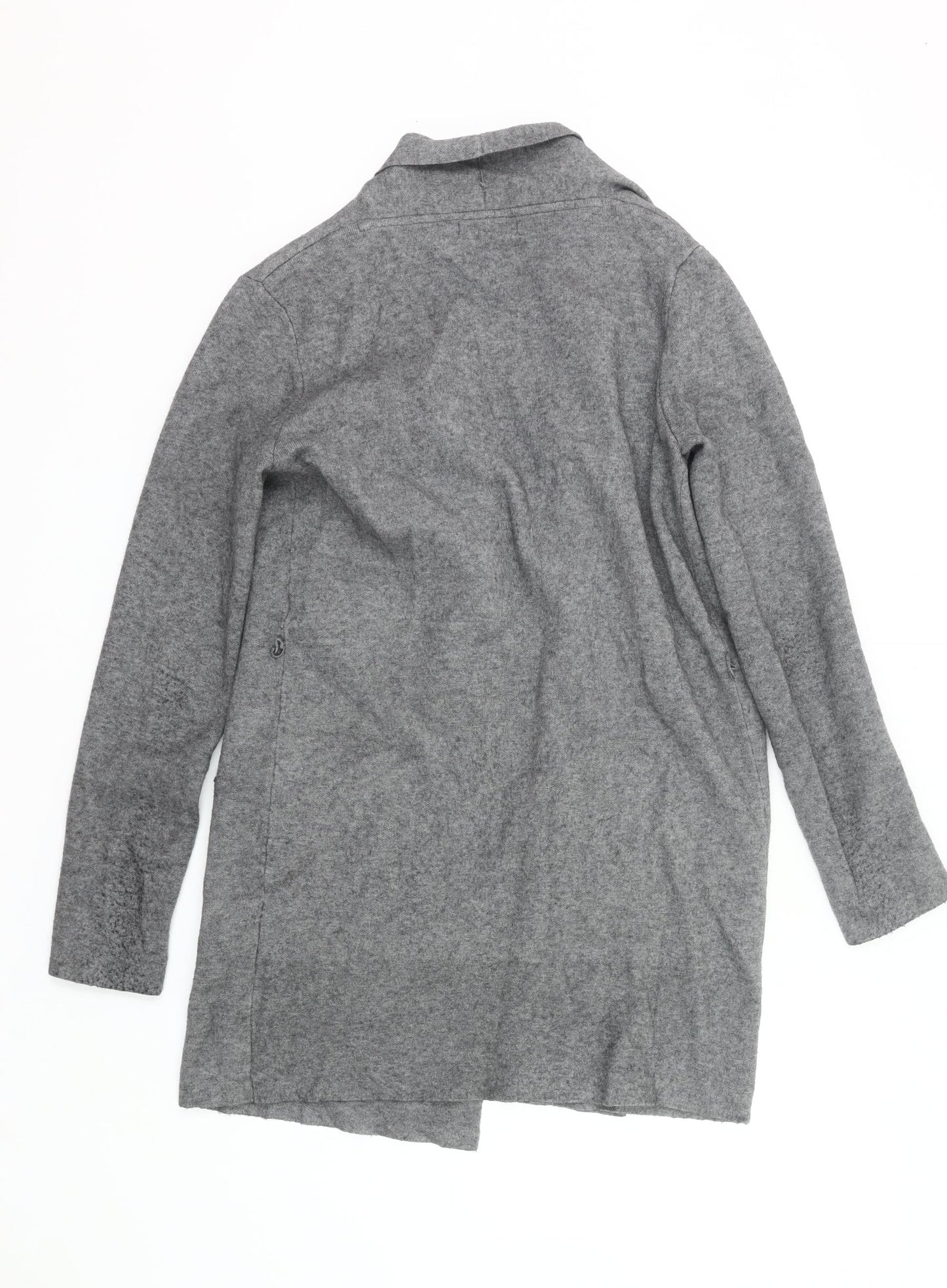 Tatuum Womens Grey Knit Cardigan S Long Sleeve Open Front