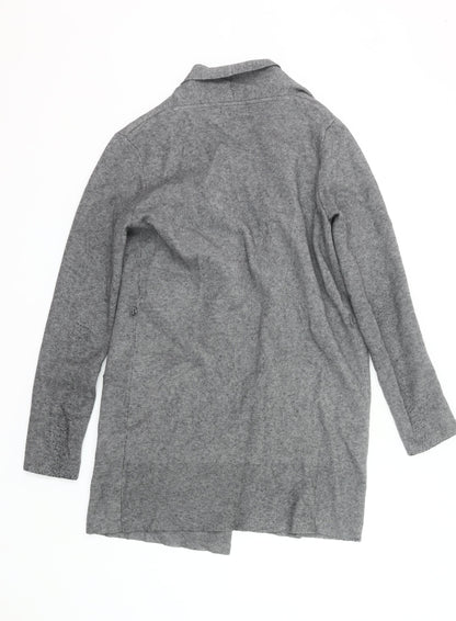 Tatuum Womens Grey Knit Cardigan S Long Sleeve Open Front