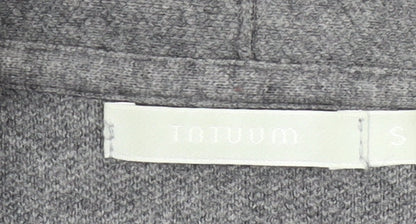 Tatuum Womens Grey Knit Cardigan S Long Sleeve Open Front
