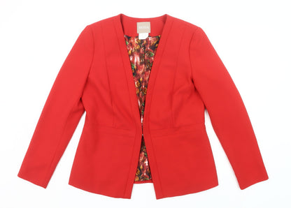 Mona Women’s Red Suit Jacket Size 14R Business Formal Blazer