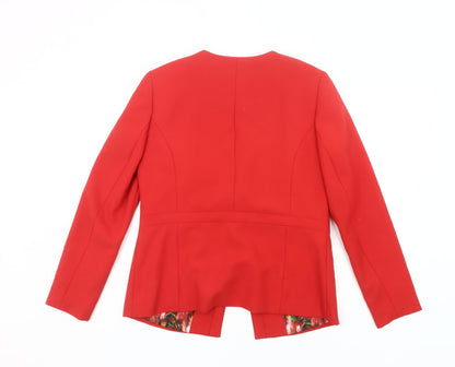 Mona Women’s Red Suit Jacket Size 14R Business Formal Blazer