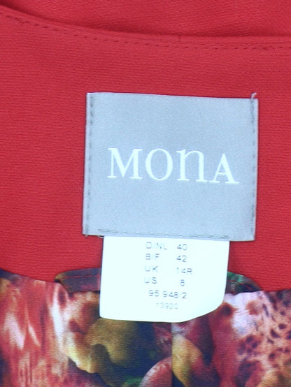 Mona Women’s Red Suit Jacket Size 14R Business Formal Blazer