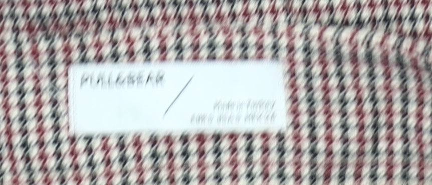 Pull&Bear Women’s Multicoloured Check Skirt M Short Pencil Preppy