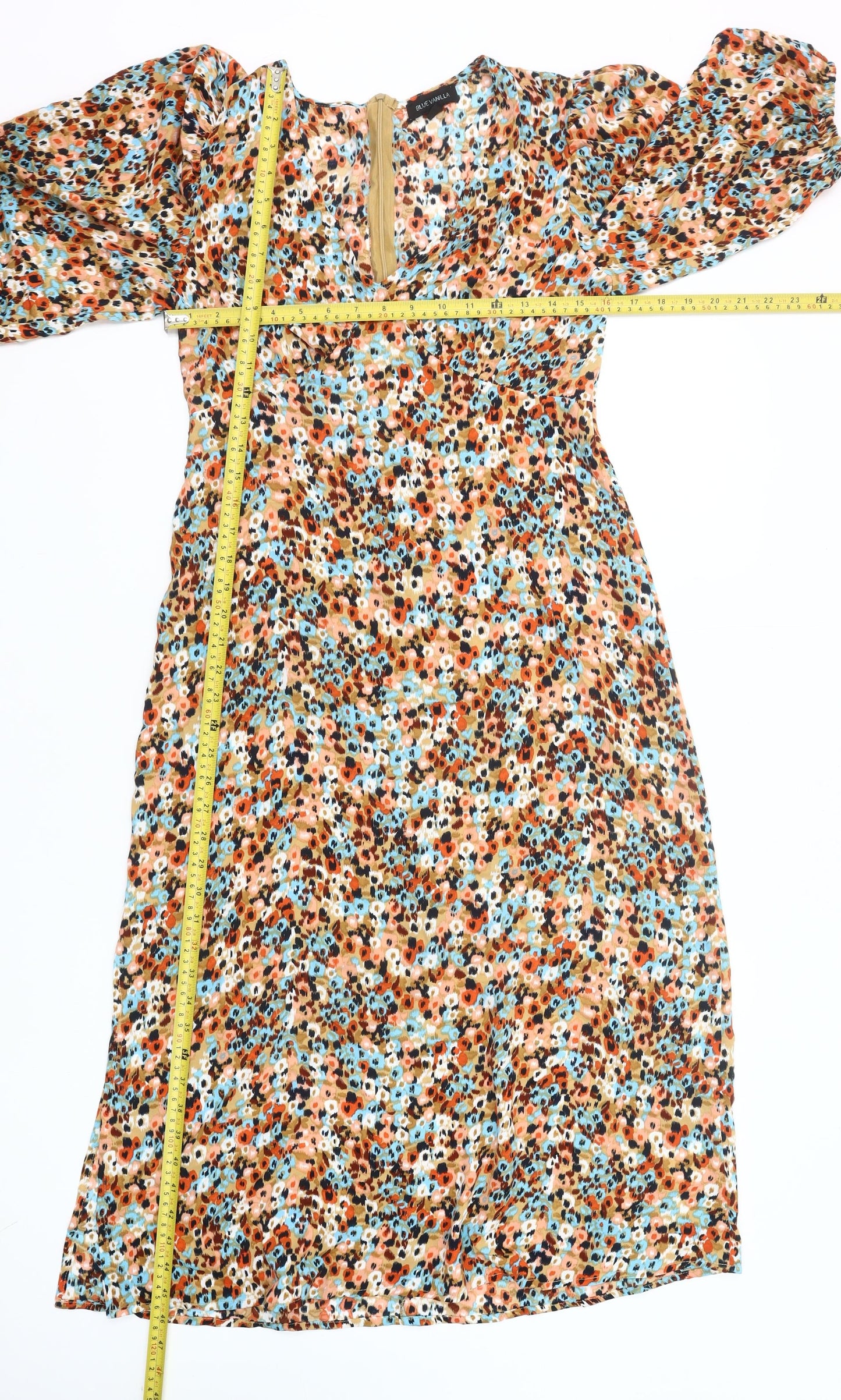 Blue Vanilla Women’s Multicoloured Floral Shift Dress Size 10