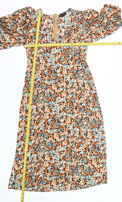 Blue Vanilla Women’s Multicoloured Floral Shift Dress Size 10