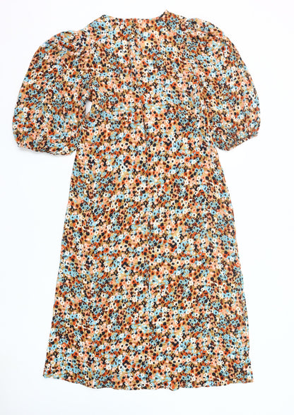 Blue Vanilla Women’s Multicoloured Floral Shift Dress Size 10