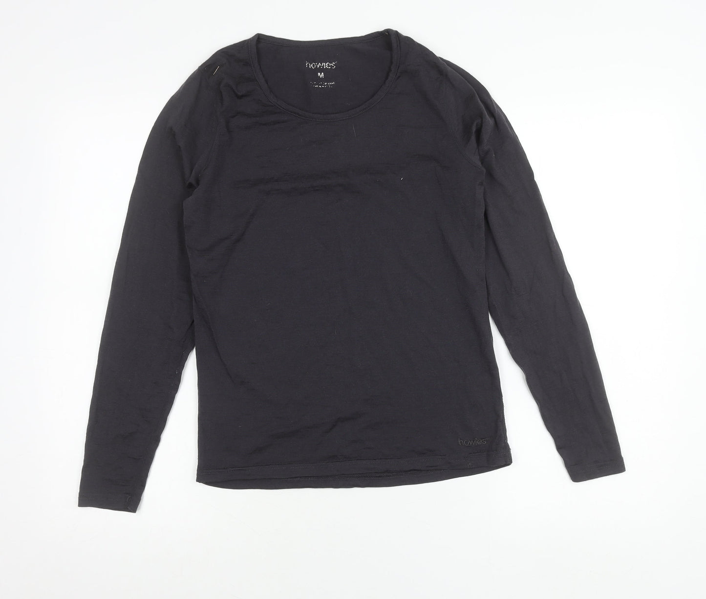 Howies Women’s Black Long Sleeve Cotton T-Shirt Size M