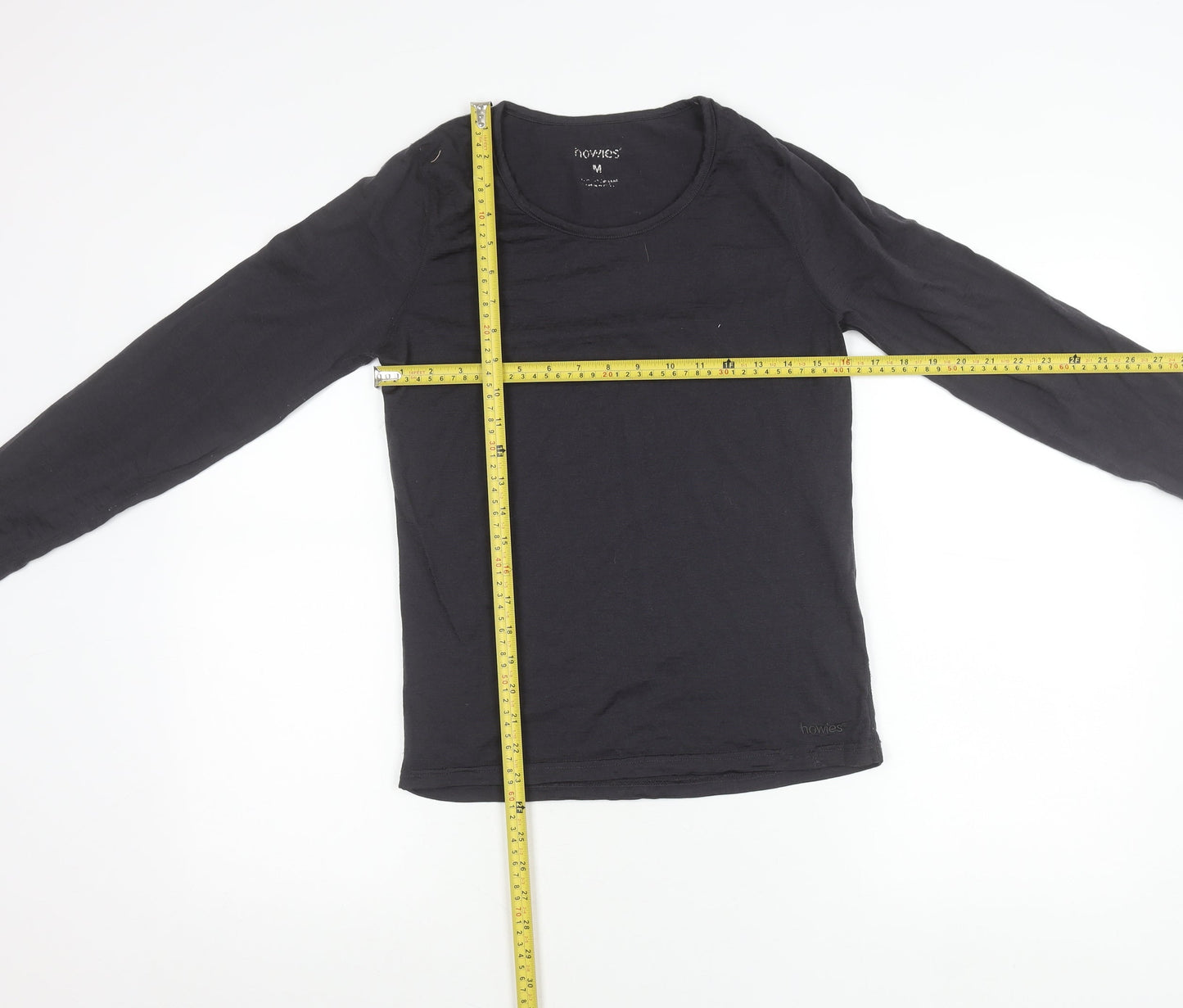 Howies Women’s Black Long Sleeve Cotton T-Shirt Size M
