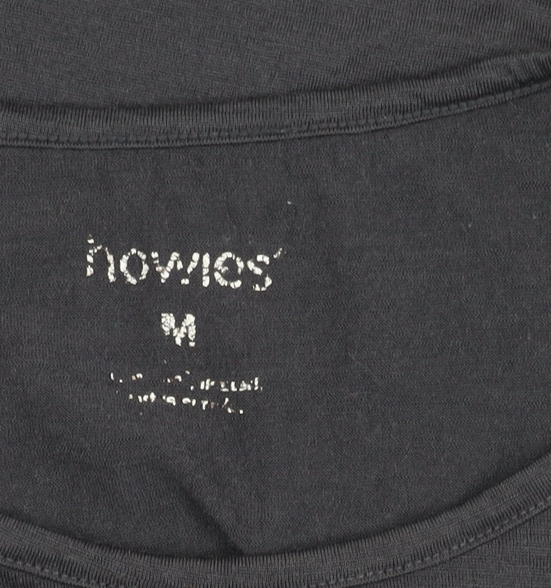 Howies Women’s Black Long Sleeve Cotton T-Shirt Size M