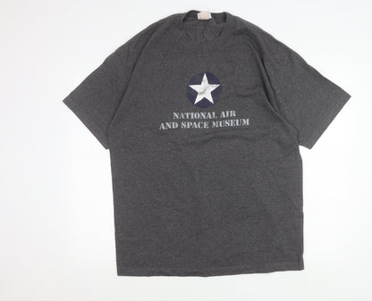 Smithsonian Men’s Grey XL Graphic T-Shirt National Air & Space Museum