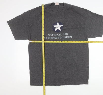 Smithsonian Men’s Grey XL Graphic T-Shirt National Air & Space Museum