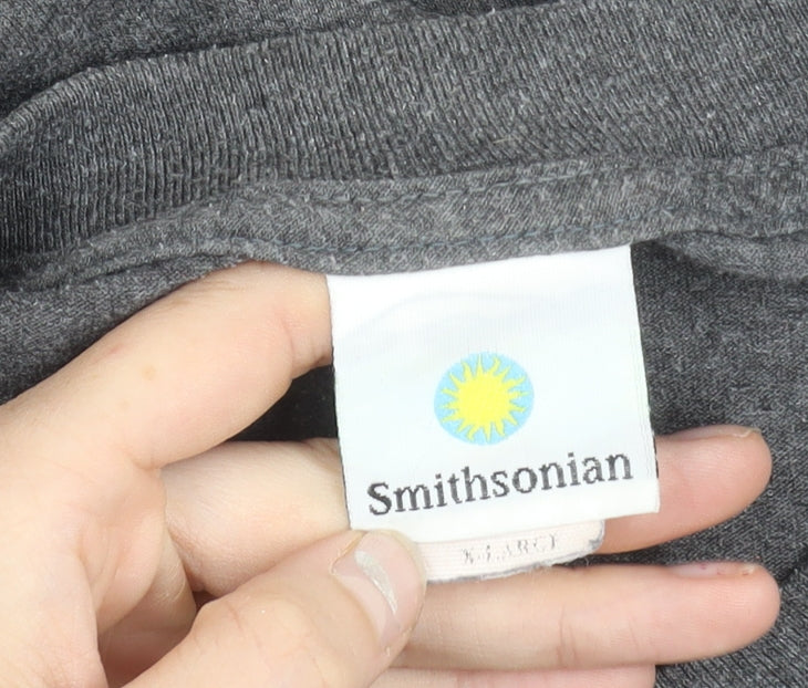 Smithsonian Men’s Grey XL Graphic T-Shirt National Air & Space Museum