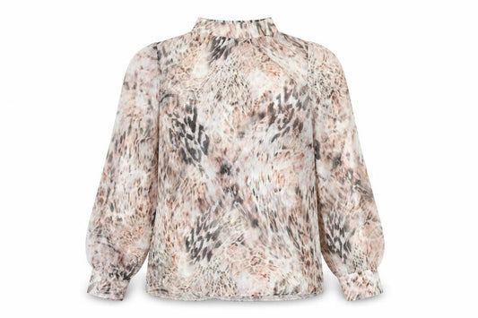 Lipsy Women’s Multicoloured Animal Print Chiffon Blouse UK 14