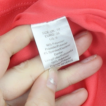 Jessica Simpson Women's Pink Size 10 Asymmetric Short Cocktail Dress