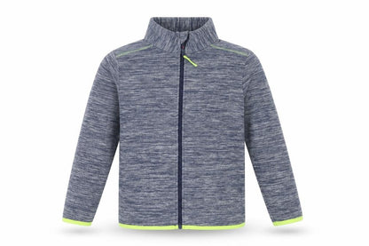 Front view of Tissaia boys’ blue full zip fleece jacket 10 years polyester casual