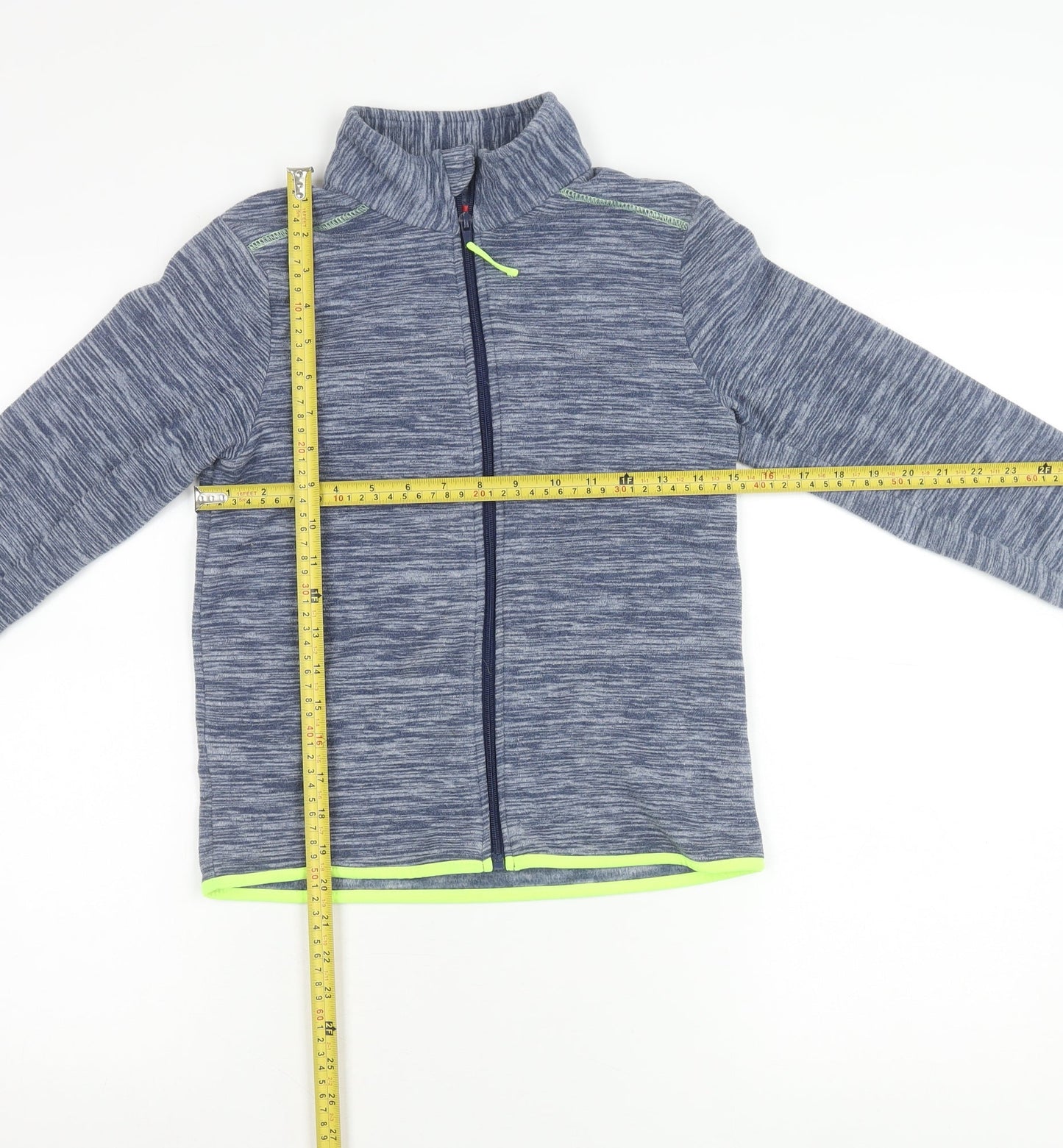 Tissaia Boys Blue Full Zip Fleece Jacket 10 Years Polyester Casual