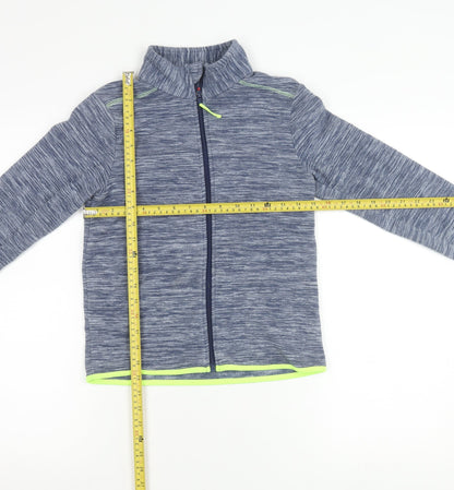 Tissaia Boys Blue Full Zip Fleece Jacket 10 Years Polyester Casual