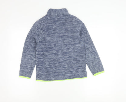 Tissaia Boys Blue Full Zip Fleece Jacket 10 Years Polyester Casual