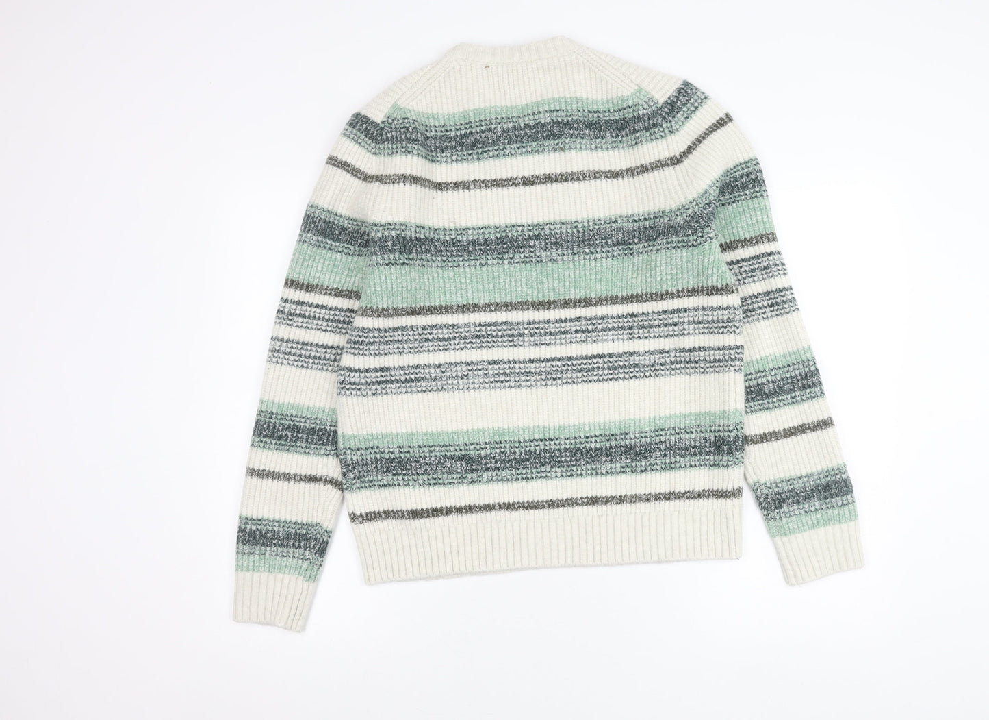 Marks and Spencer Men’s Multicoloured Striped Knit Pullover Jumper M