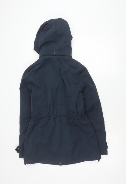 Womens UK Size 8 Jack Wills Blue Parka Coat