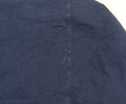 Tu Women Blue Shift Dress Size 10 Knee Length 3/4 Sleeve