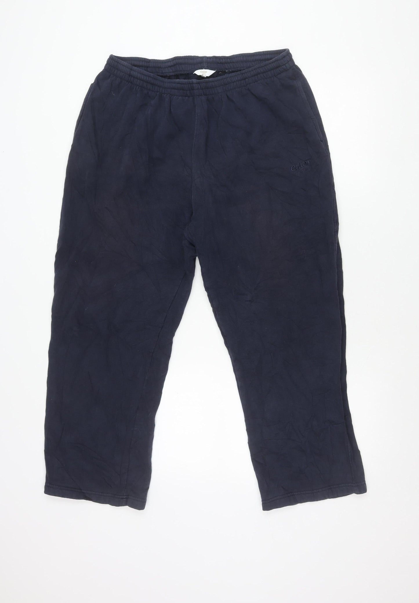 Cotton Traders Mens Blue XL Sweatpants Elastic Waist Pockets