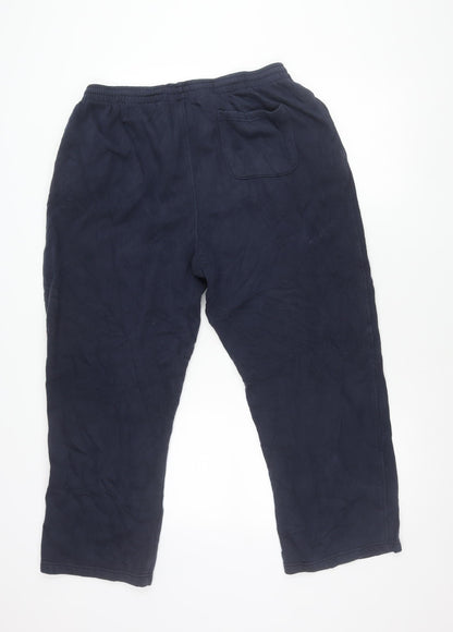 Cotton Traders Mens Blue XL Sweatpants Elastic Waist Pockets