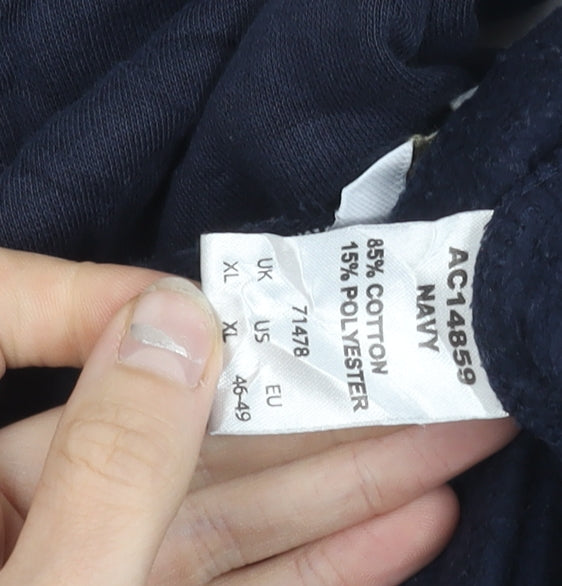 Cotton Traders Mens Blue XL Sweatpants Elastic Waist Pockets