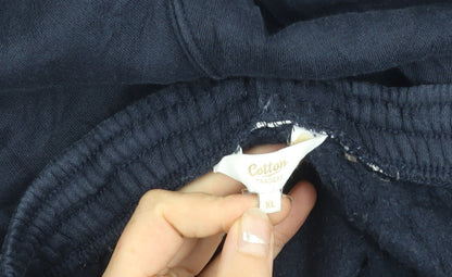 Cotton Traders Mens Blue XL Sweatpants Elastic Waist Pockets