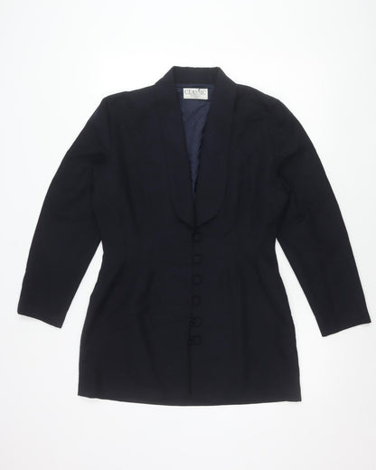 Classic Woman Black Shawl Collar Suit Jacket Size 14 Women’s Formal Workwear