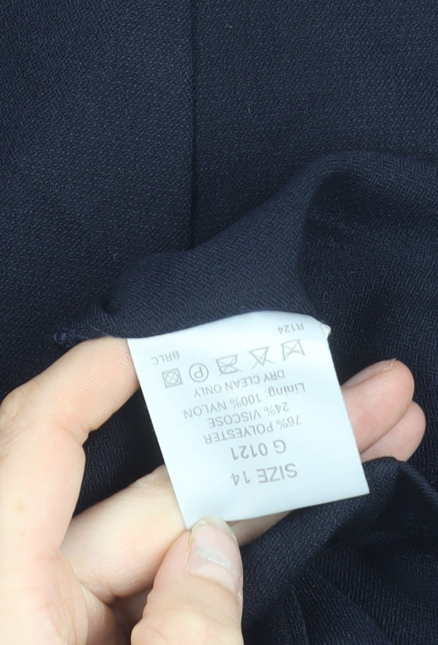 Classic Woman Black Shawl Collar Suit Jacket Size 14 Women’s Formal Workwear