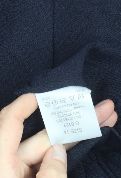 Classic Woman Black Shawl Collar Suit Jacket Size 14 Women’s Formal Workwear