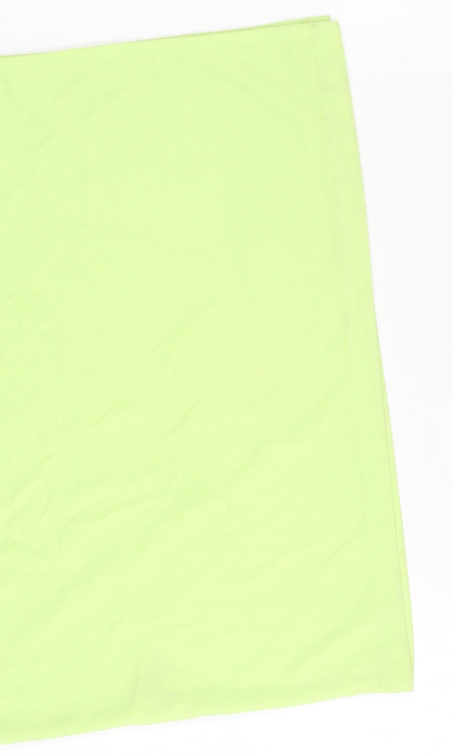 H&M Womens Green Bodycon Midi Dress Size 8 Sleeveless Stretchy