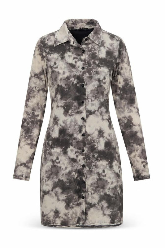 Motel Women’s Multicoloured Tie Dye Shirt Dress Size S