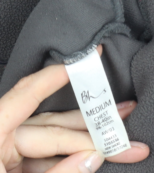 BHS Men’s Grey Fleece Full Zip Jacket Medium 38-40in