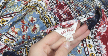 Fat Face Womens Multicoloured Floral A-Line Summer Dress Size 8
