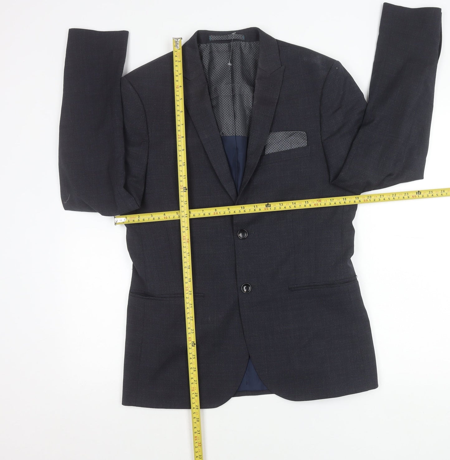 Mens UK Size 38 Marks and Spencer Regular Grey Suit Jacket