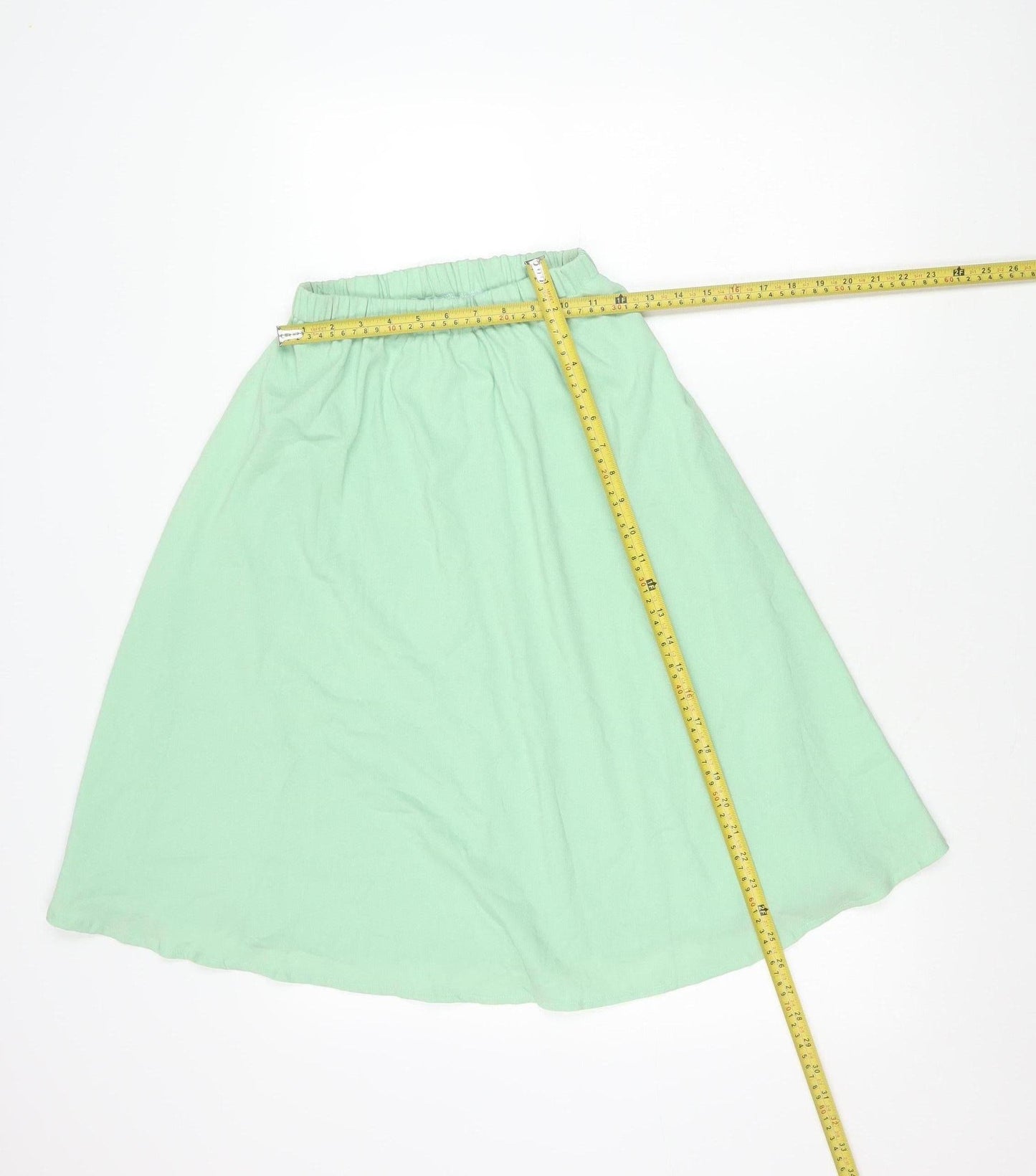 Missguided Womens Green A-Line Knee Length Skirt Size 6 Regular