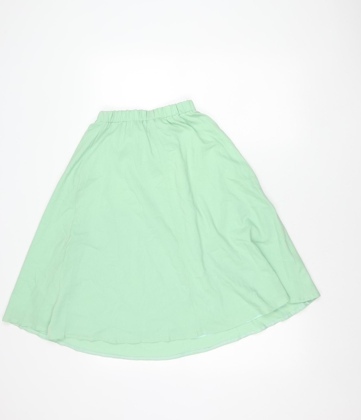 Missguided Womens Green A-Line Knee Length Skirt Size 6 Regular