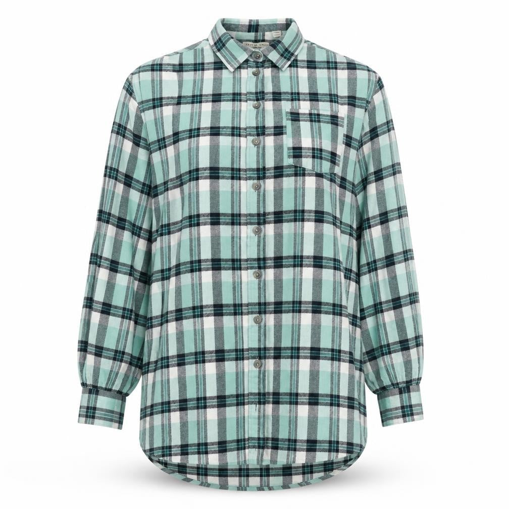 Brave Soul Womens Plaid Flannel Button-Up Shirt Size M Multicoloured