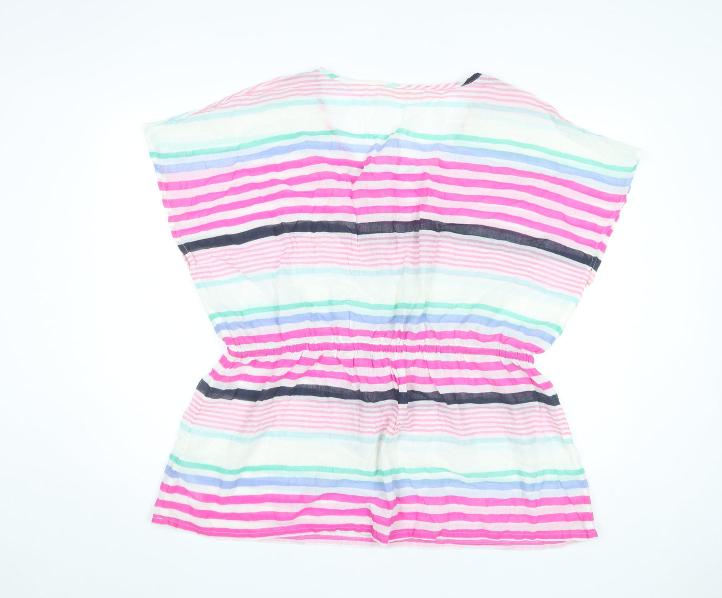 Accessorize Womens Multicoloured Striped Cotton Tunic Blouse M