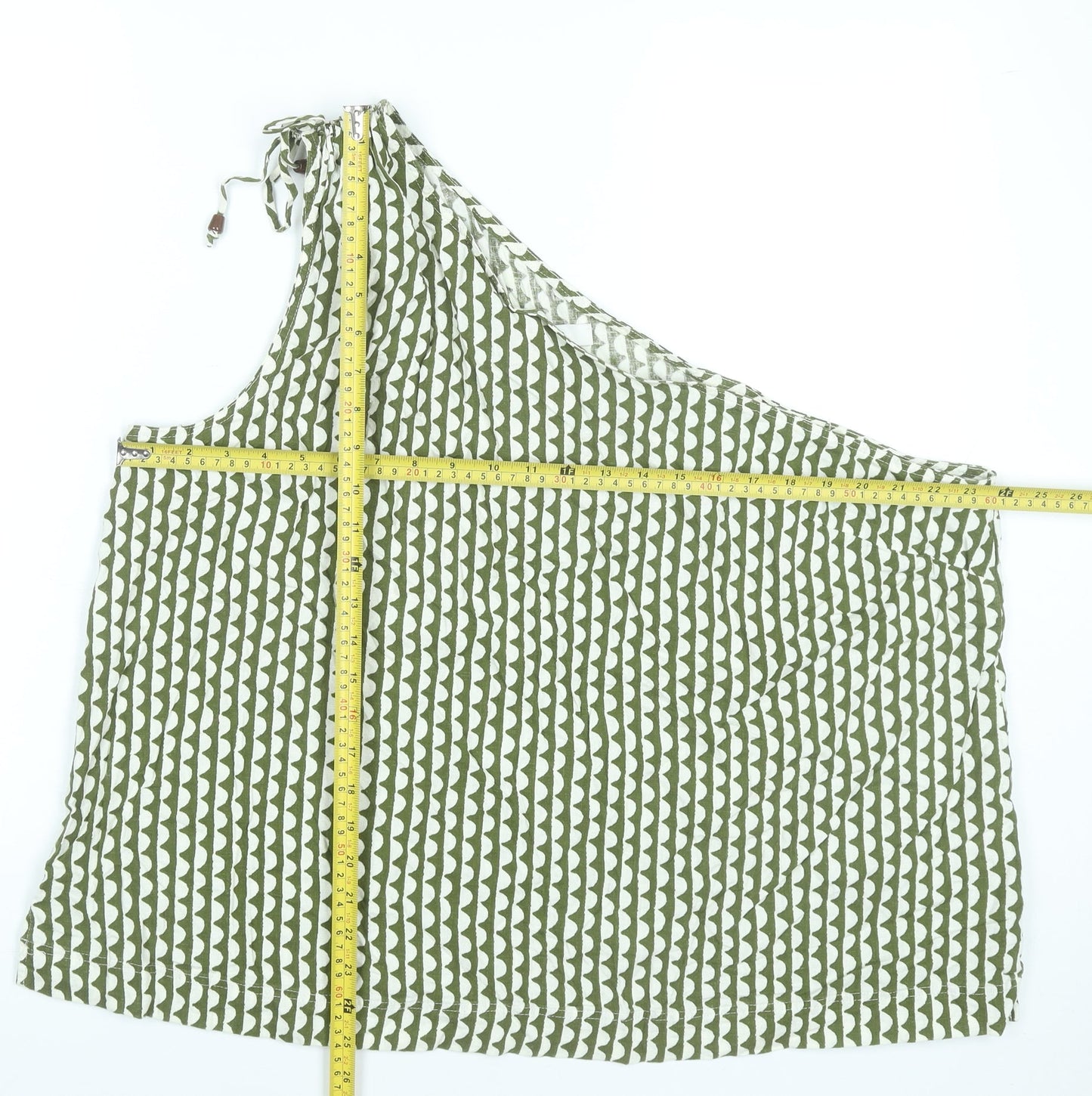 Marks and Spencer Women’s Green One Shoulder Blouse Size 24 Linen Blend