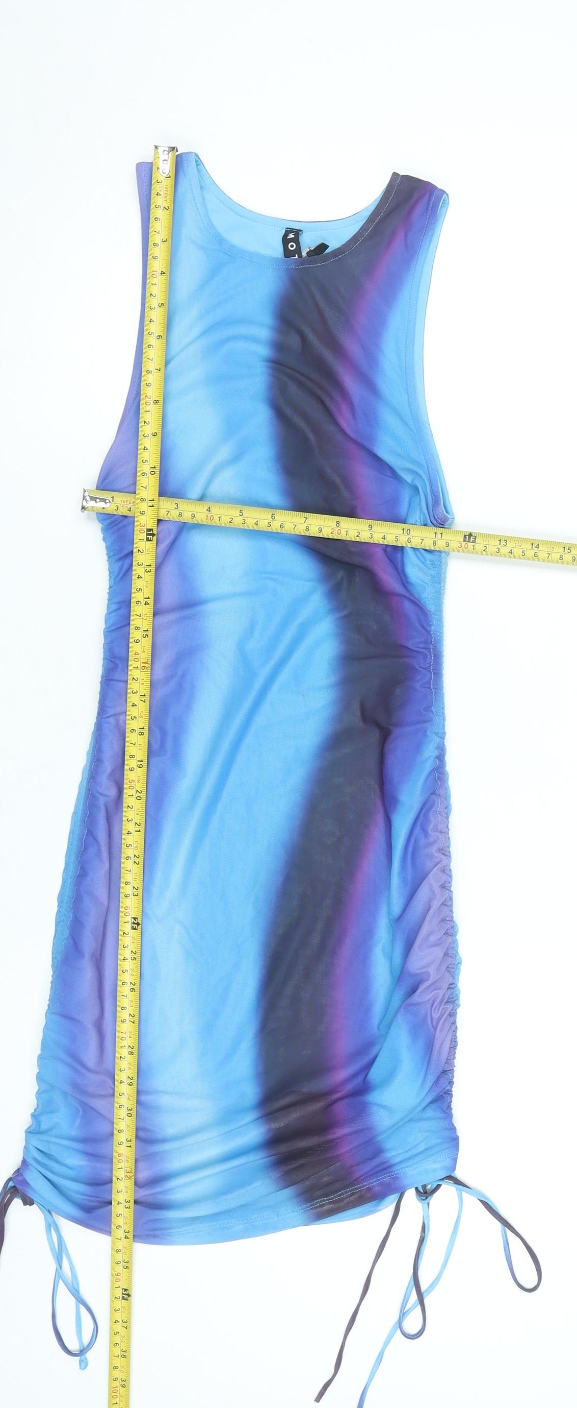 Motel Womens Mini Bodycon Dress Multicoloured S Polyester Party