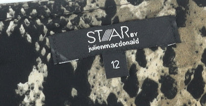 Star by Julien Macdonald Women’s Snake Print Shift Dress Size 12