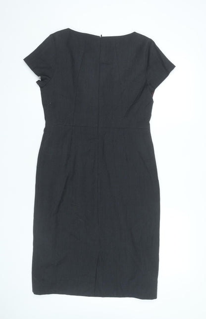 Planet Women’s Black Sheath Dress Size 10 Short Sleeve Workwear