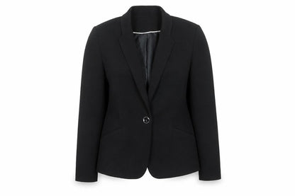 Tu Women Black Size 16 Notch Lapel Blazer Jacket Workwear