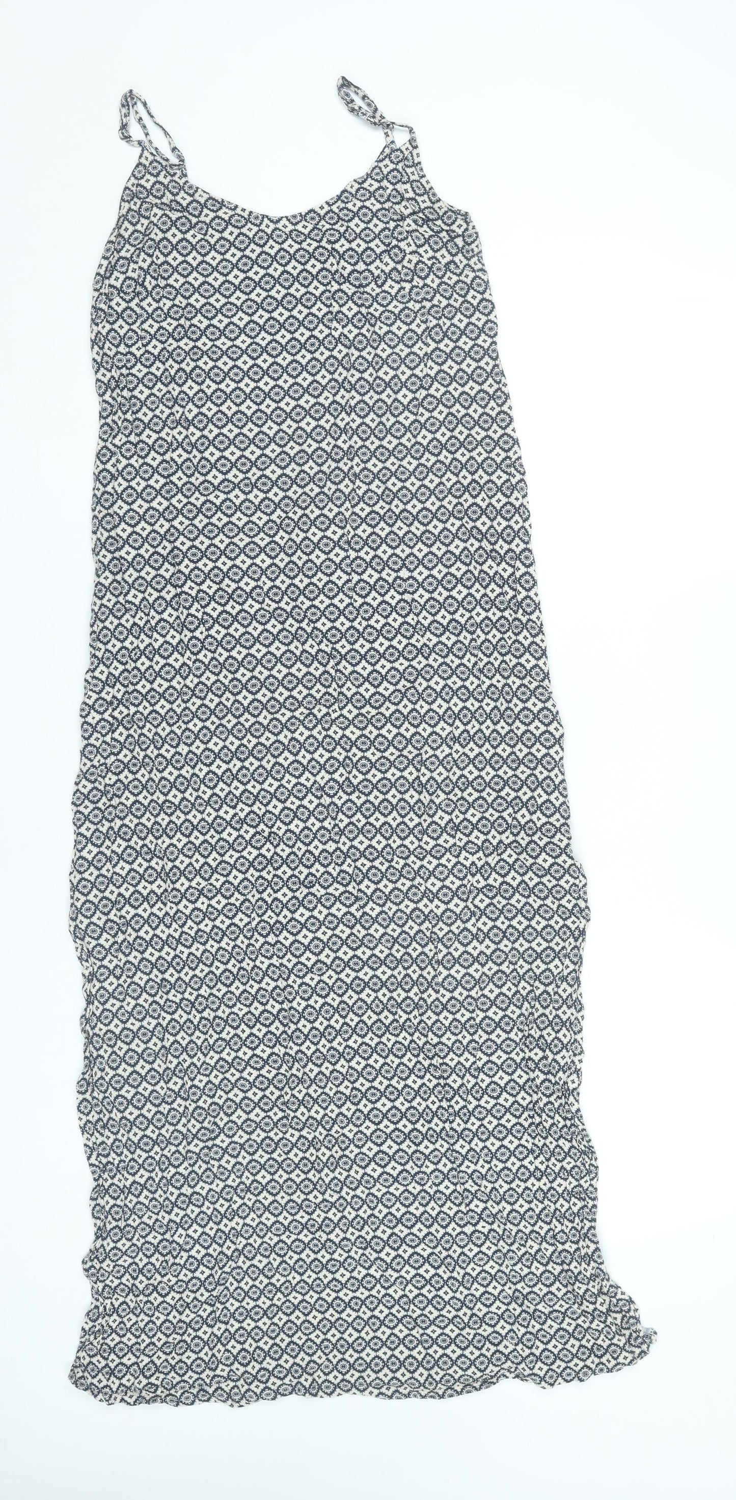 Marks and Spencer Women’s Blue Geometric Maxi Dress Size 10