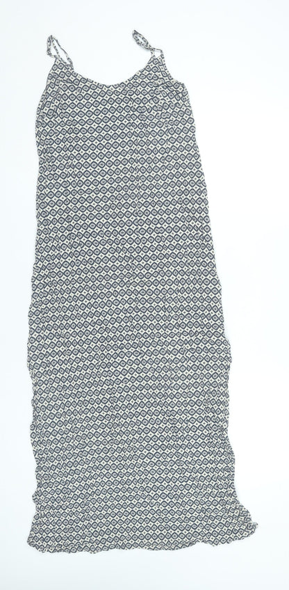 Marks and Spencer Women’s Blue Geometric Maxi Dress Size 10